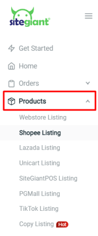 Product Listing