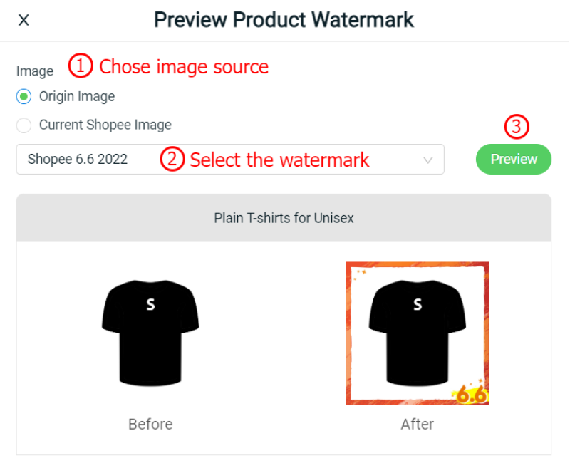 Preview Product Watermark