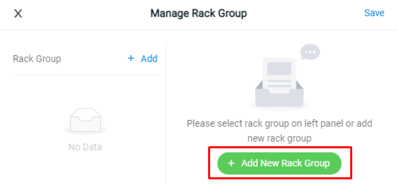 Add New Rack Group