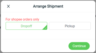 Arrange Shipment