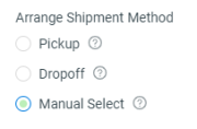 Arrange Shipment Method