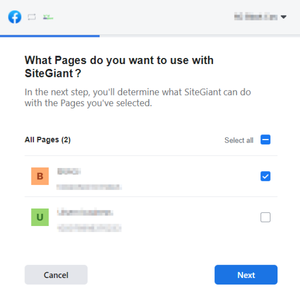 Facebook page