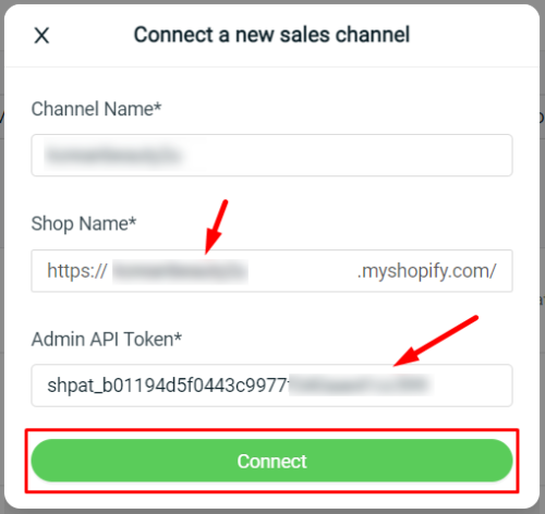 Connect a new sales channel